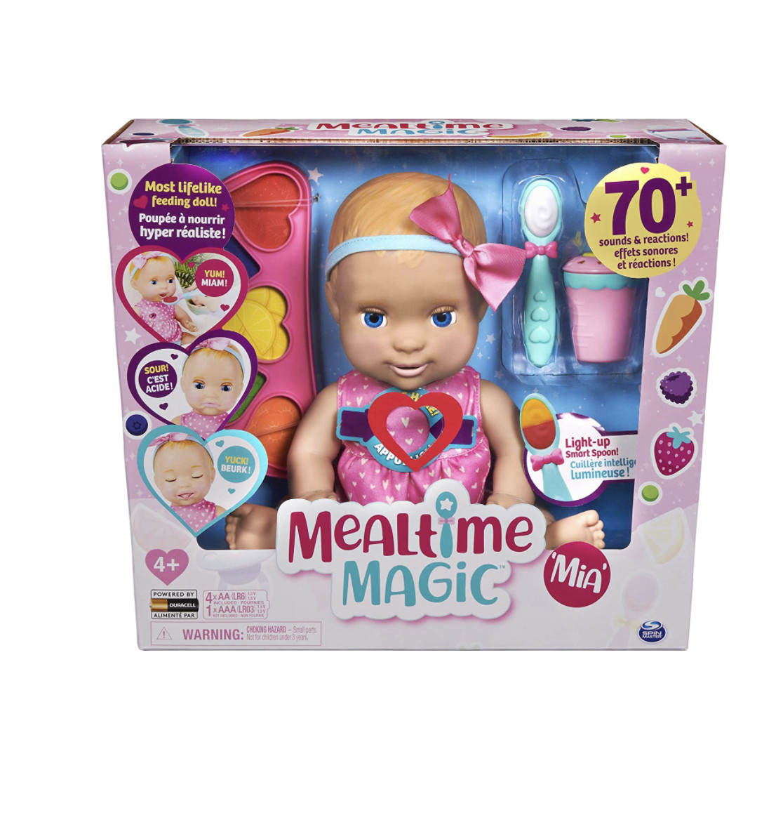 

Интерактивная кукла волшебная Миа Mealtime Magic Mia, Interactive Feeding Baby Doll Лувабелла
