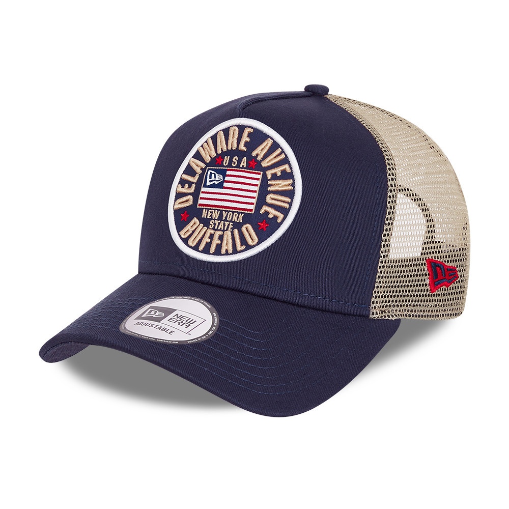 

Бейсболка New Era US FLAG PACK TRUCKER o/s (Б/р) Темно-синий 60112689N0H-.