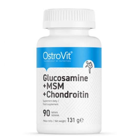 

Для Суставов и Связок Ostrovit GLUCOSAMINE + MSM + CHONDROITIN 90 tabs