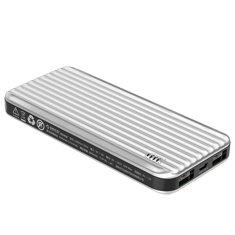 

УМБ Orico Firefly TR-10 10000 mAh Light Gray