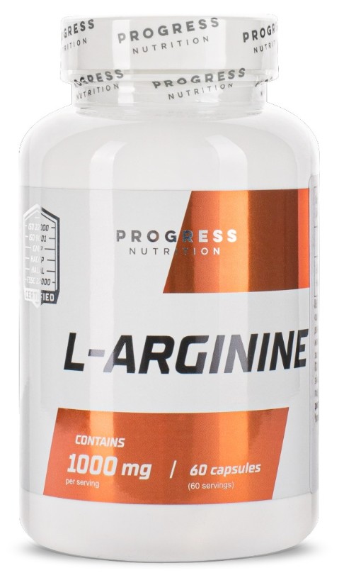 

Аминокислоты Progress Nutrition L-Arginine 1000 mg 60 capsules