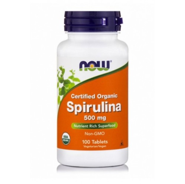 

Натуральная добавка Now Foods Spirulina 500 мг 100 таблеток