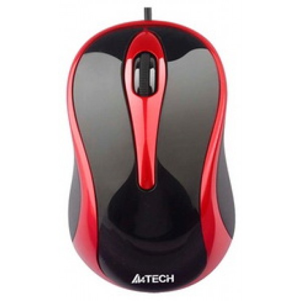 

Мышь A4Tech N-350-2 красно-черная USB V-Track