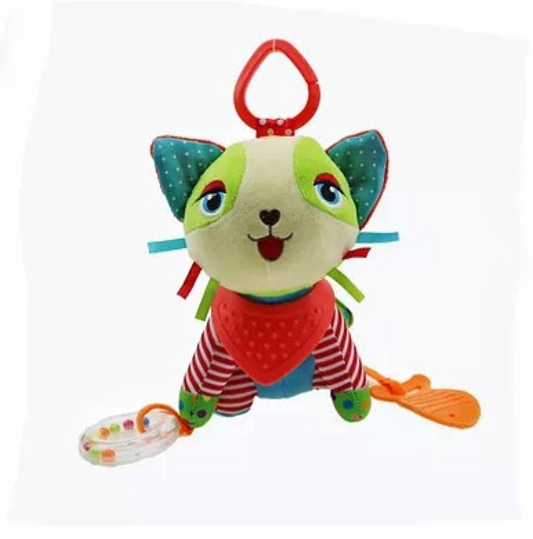 

Подвесная игрушка на коляску с колокольчиком G234 Котик