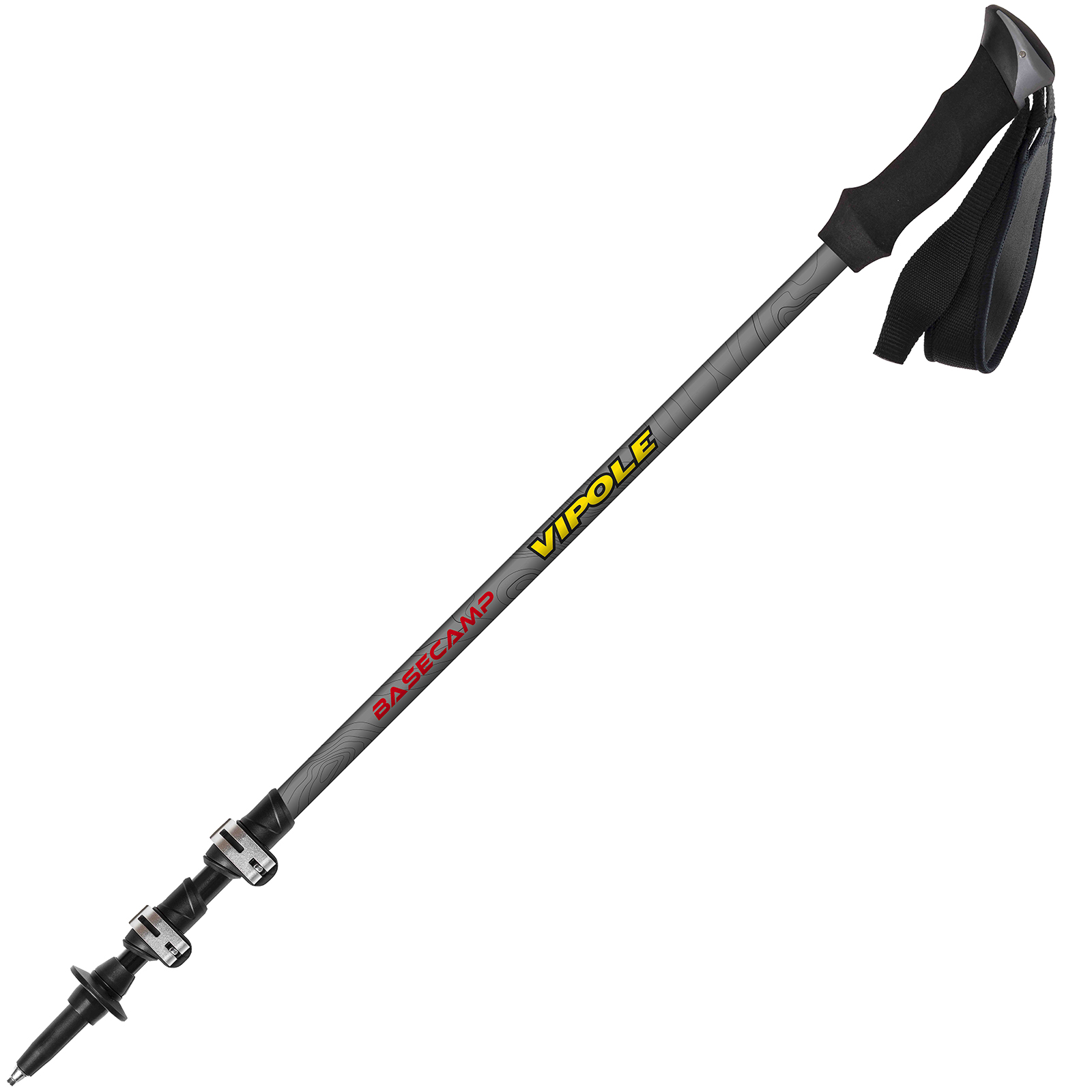 

Треккинговые палки Vipole Base Camp QL Roundhead Red DLX S1914 (927848) (8033378248141)