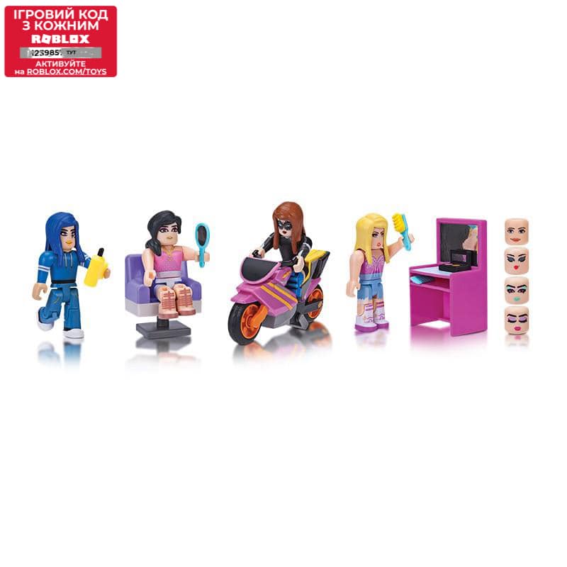 

Игровая коллекционная фигурка Jazwares Roblox Mix &Match Set Stylz Salon: Makeup W2, набор 4 шт. (19863R)