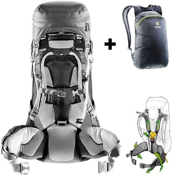 

Рюкзак Deuter Aircontact PRO 65+15 SL колір 4701 graphit-black (3330217 4701)