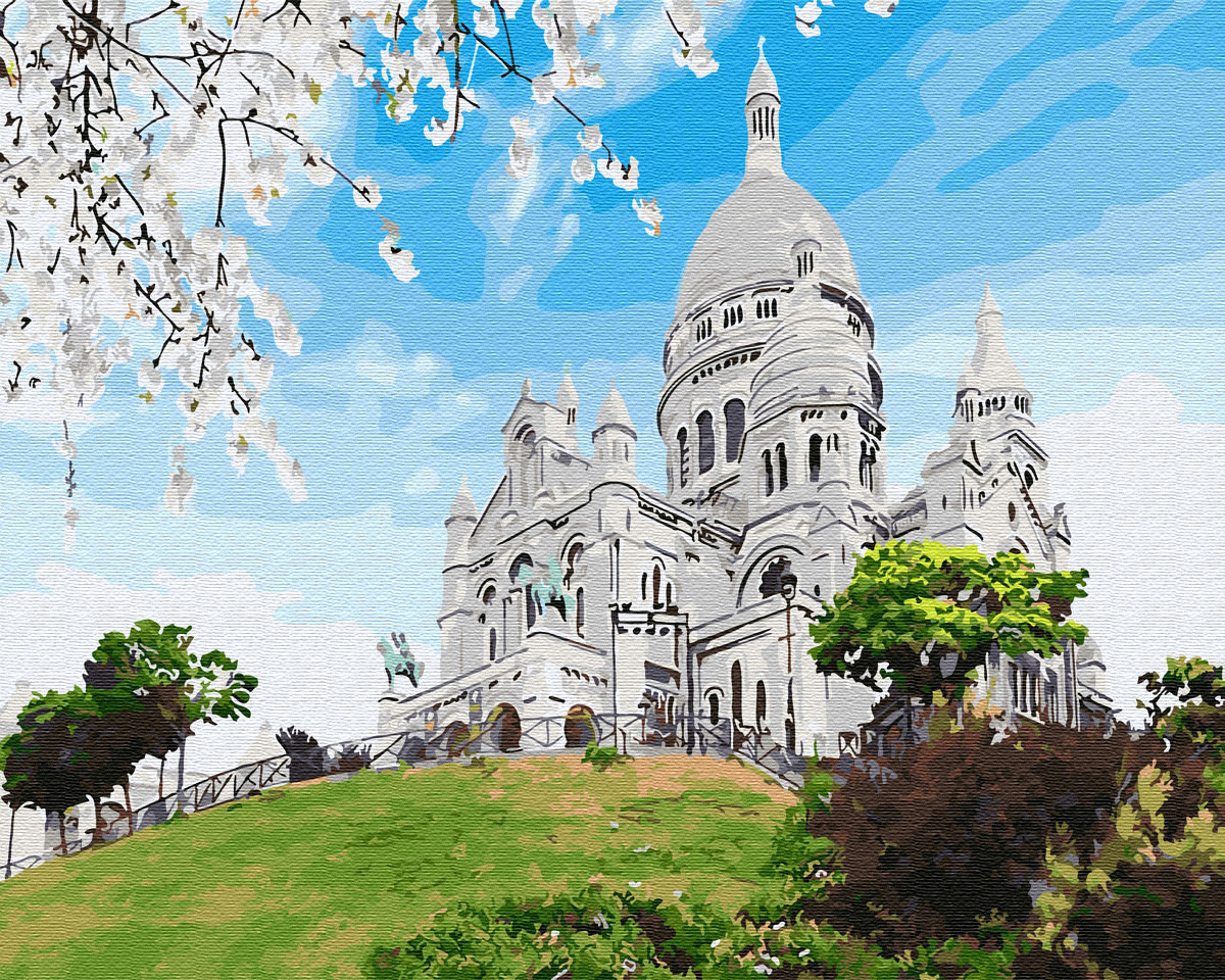 

Картина по номерам - Базилика на Монмарте Brushme 40*50см. (GX29746)