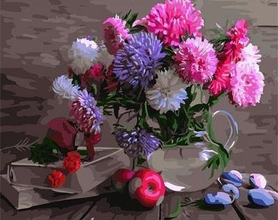 

Картина по номерам - Разноцветные астры BrushMe 40*50см. (GX4135)