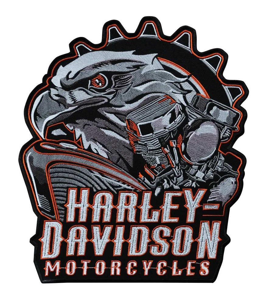 

Нашивка наспинная Rock Harley-Davidson (шестеренка) 26x31 см фигурная (N0316)