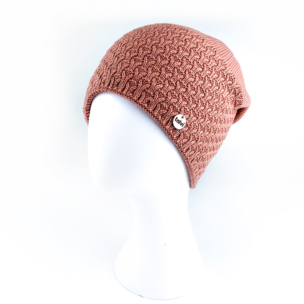 

Шапка Бекки 54-58см 01511 Тёмная пудра Talvi