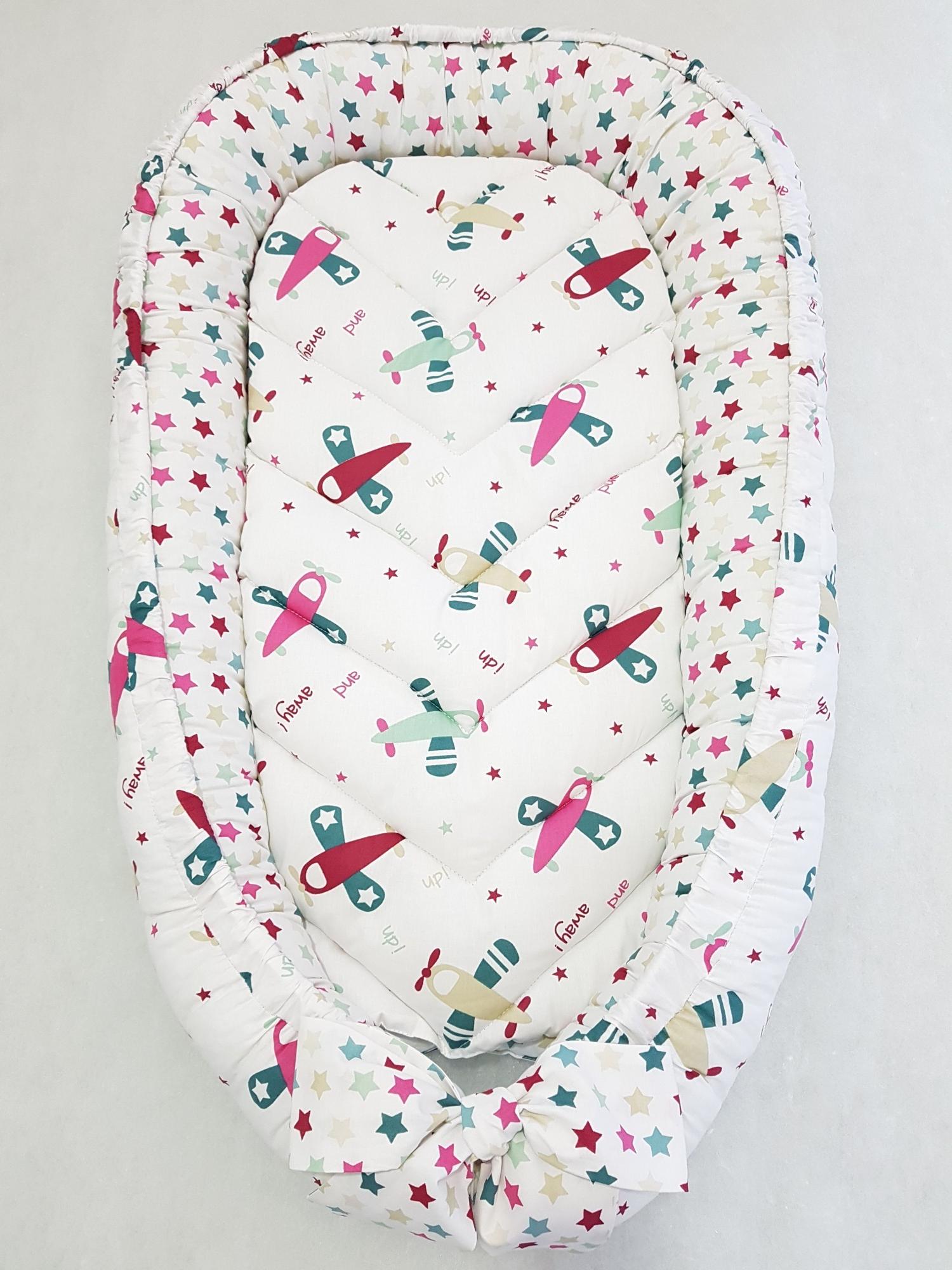 

Кокон-гнёздышко для новорожденного SD Studio Classic Самолетики