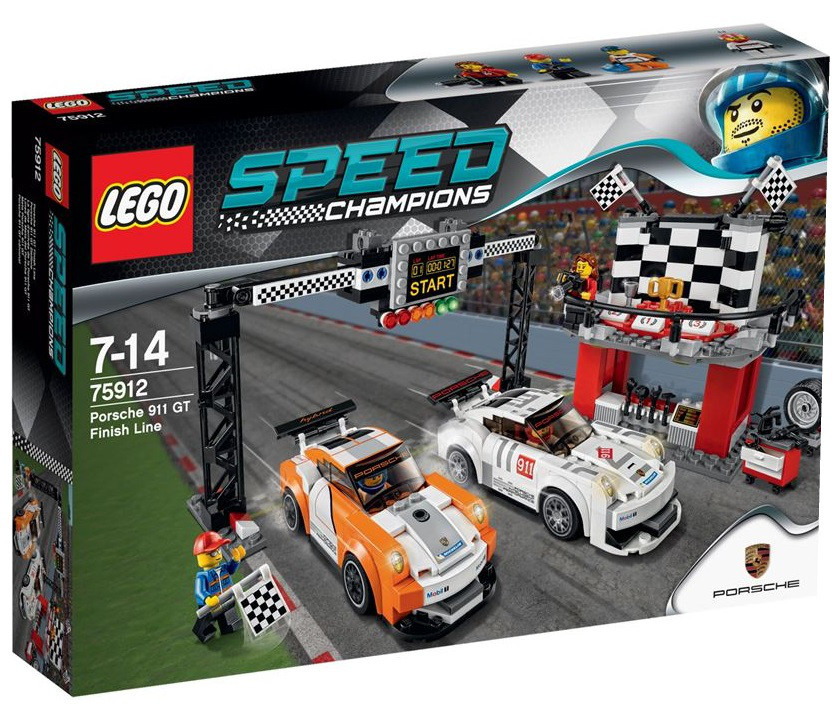 

Lego Speed Champions Финишная линия гонки Porsche 911 GT 75912