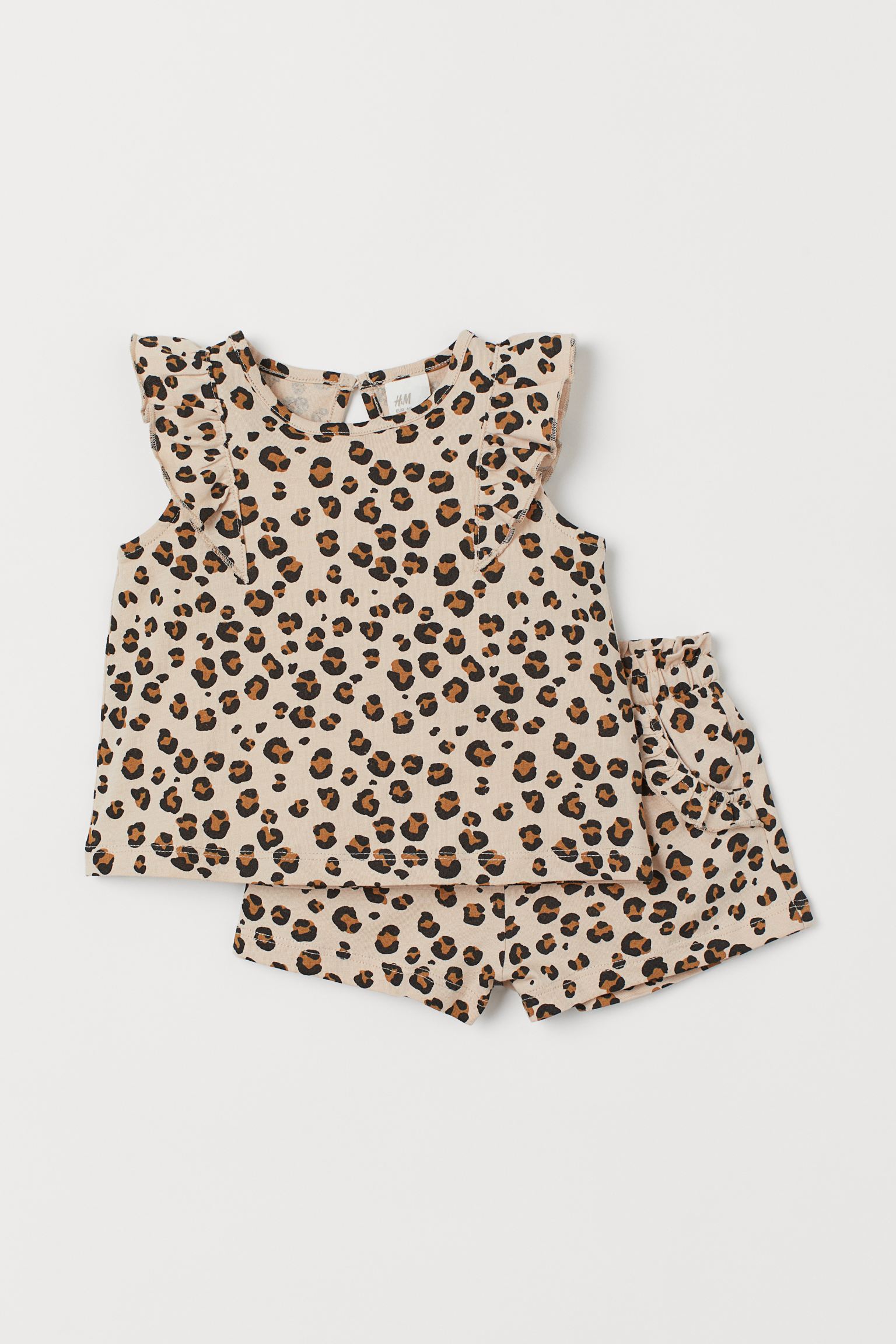 

Комплект (майка, шорты) H&M 68см леопардовый 21078909732