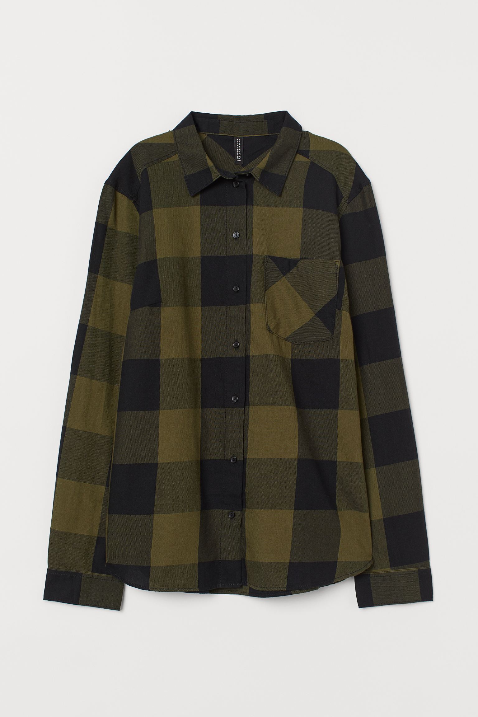 

Рубашка H&M 36 зелено черный 30106893659
