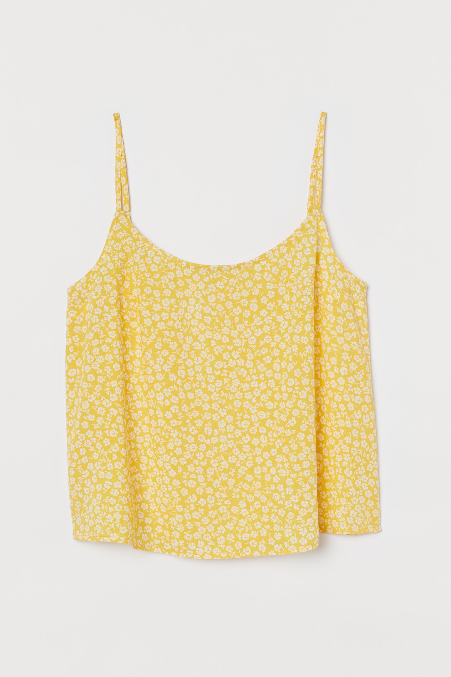 

Майка H&M  желтый цветы 27068605251, Майка H&M 36 желтый цветы 27068605251