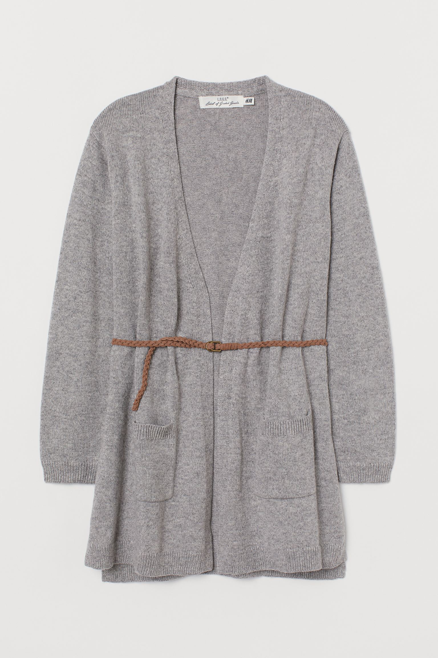 

Кардиган H&M 158 164см серый меланж 27079338202