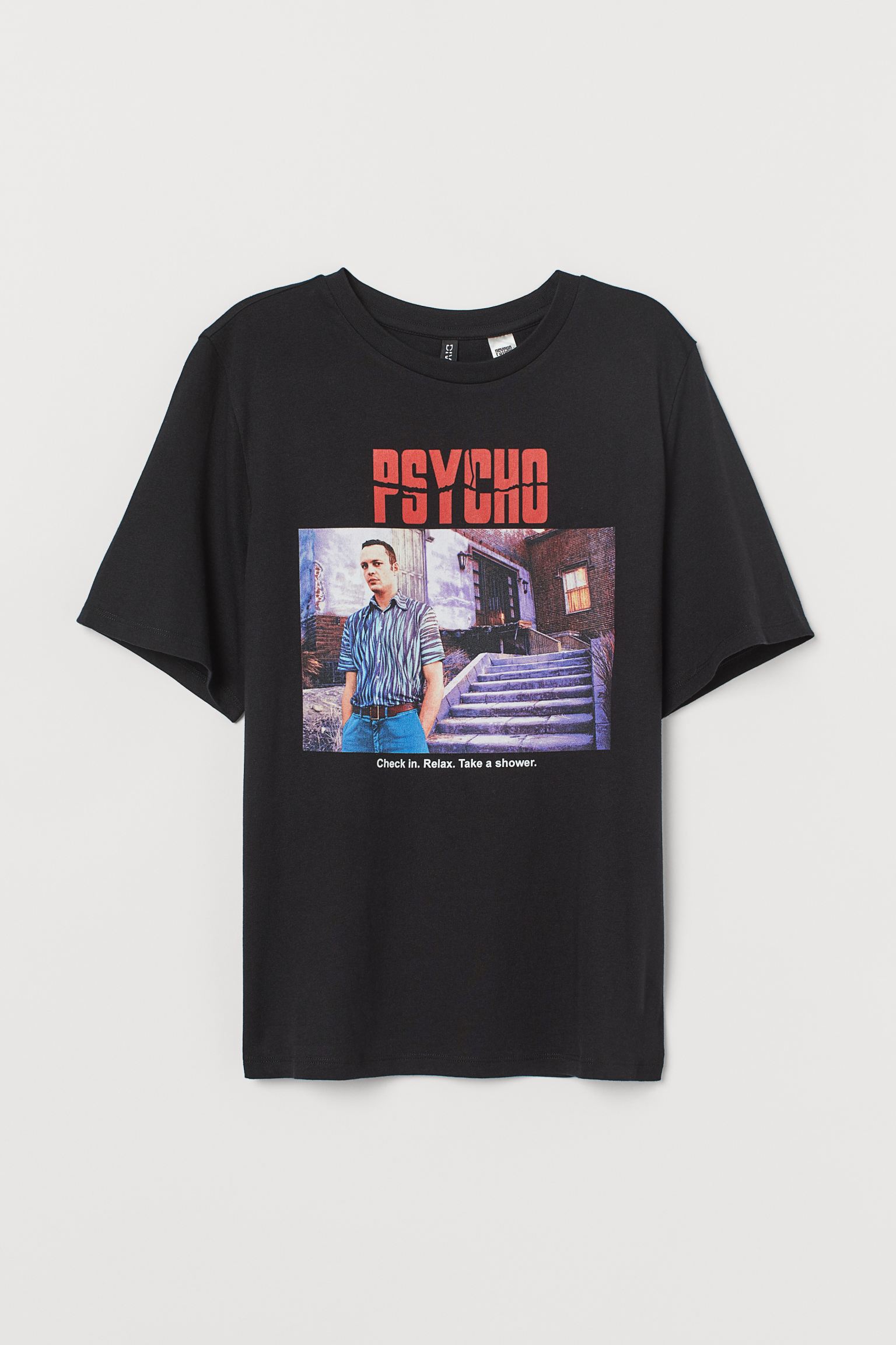 

Футболка H&M XS черный принт 22077924990