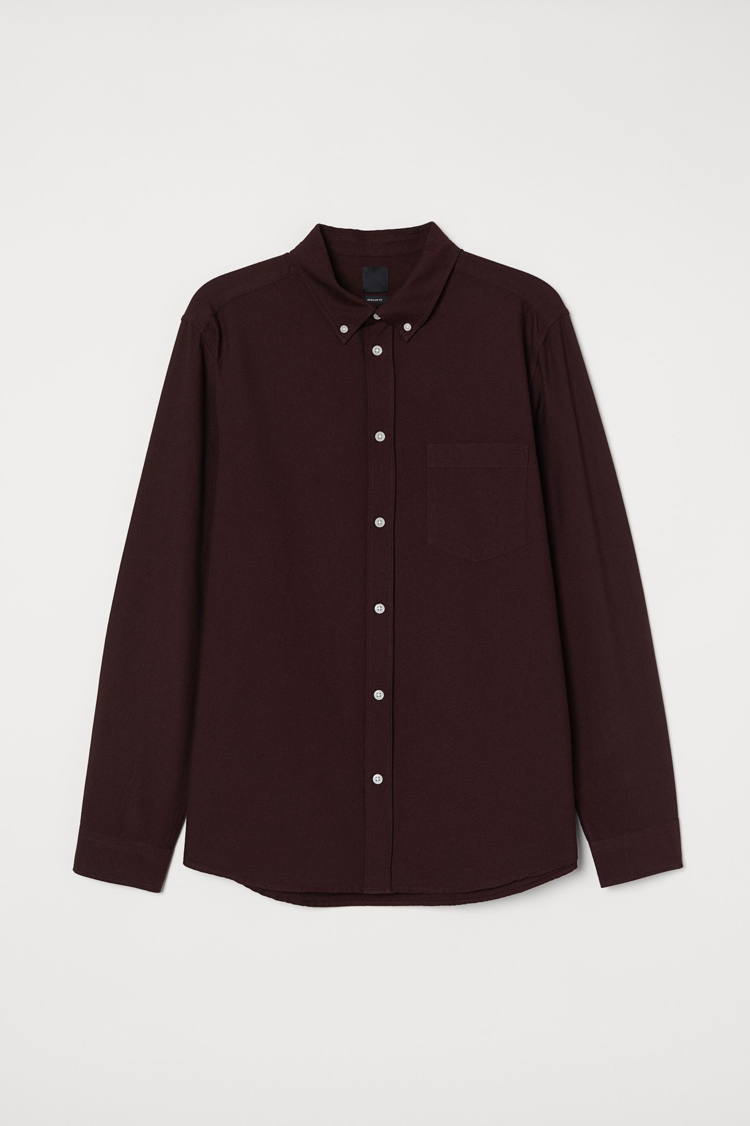 

Рубашка H&M XS бордовый 17065842980