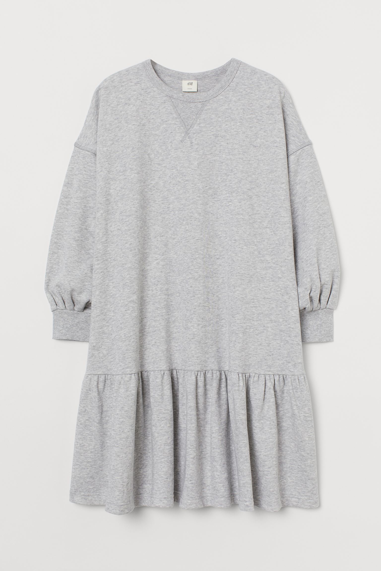 

Платье H&M S серый меланж 19079030962