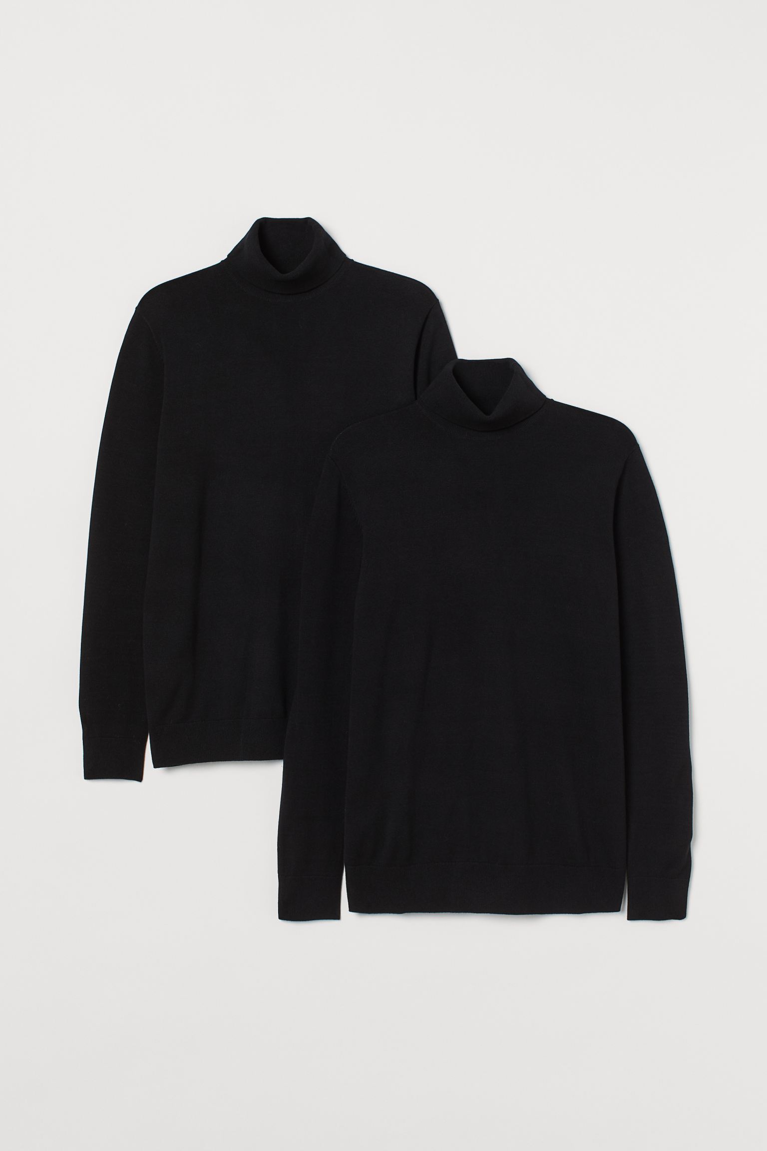 

Гольф (2шт) H&M M черный 17079473122