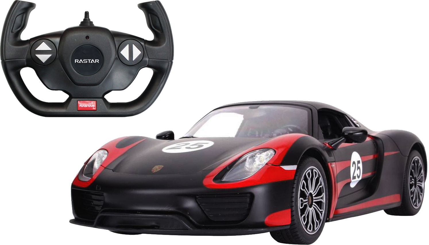 

Машинка Rastar Porsche 918 Spyder 1:14 Черная (4540024)