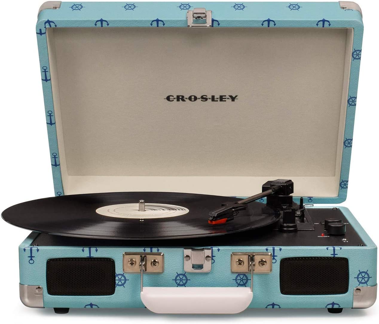 

Проигрыватель винила Crosley Cruiser Deluxe Turntable Sky Blue с Bluetooth