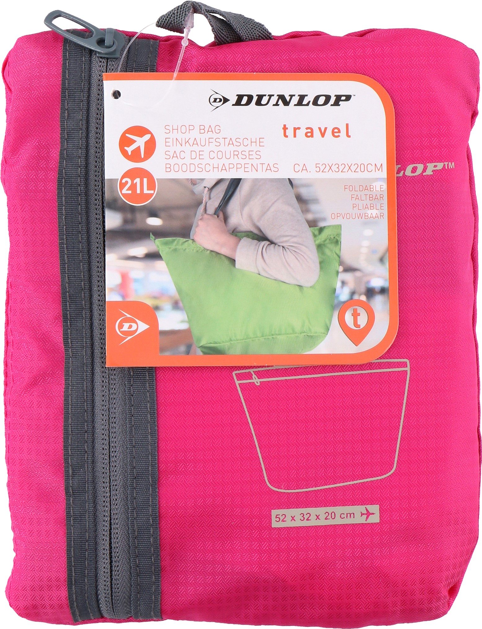 Акція на Сумка Dunlop Shop Bag 52x32x20 см Rose (871125210304-3 rose) від Rozetka