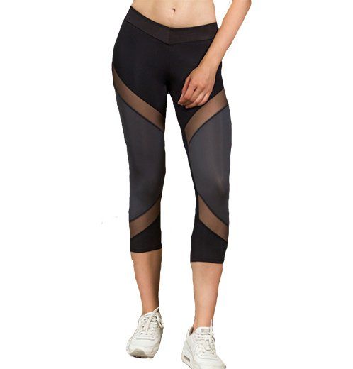 

Бриджи спортивные L2 TotalFit M Серо-черный