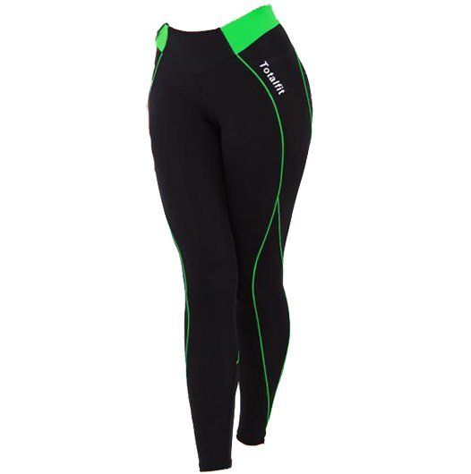 

Лосины спортивные S26-C6 TotalFit S Черно-зеленый
