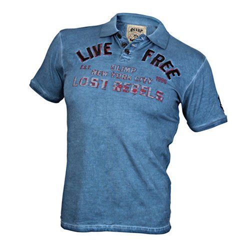 

Футболка Polo Live Free Olimp Nutrition L Голубой