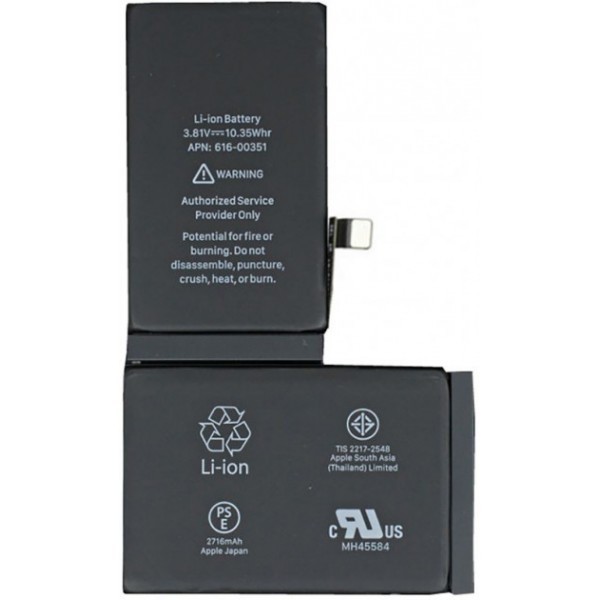 

Аккумулятор для Apple iPhone Xs (Li-ion 3.81V 2658mAh)