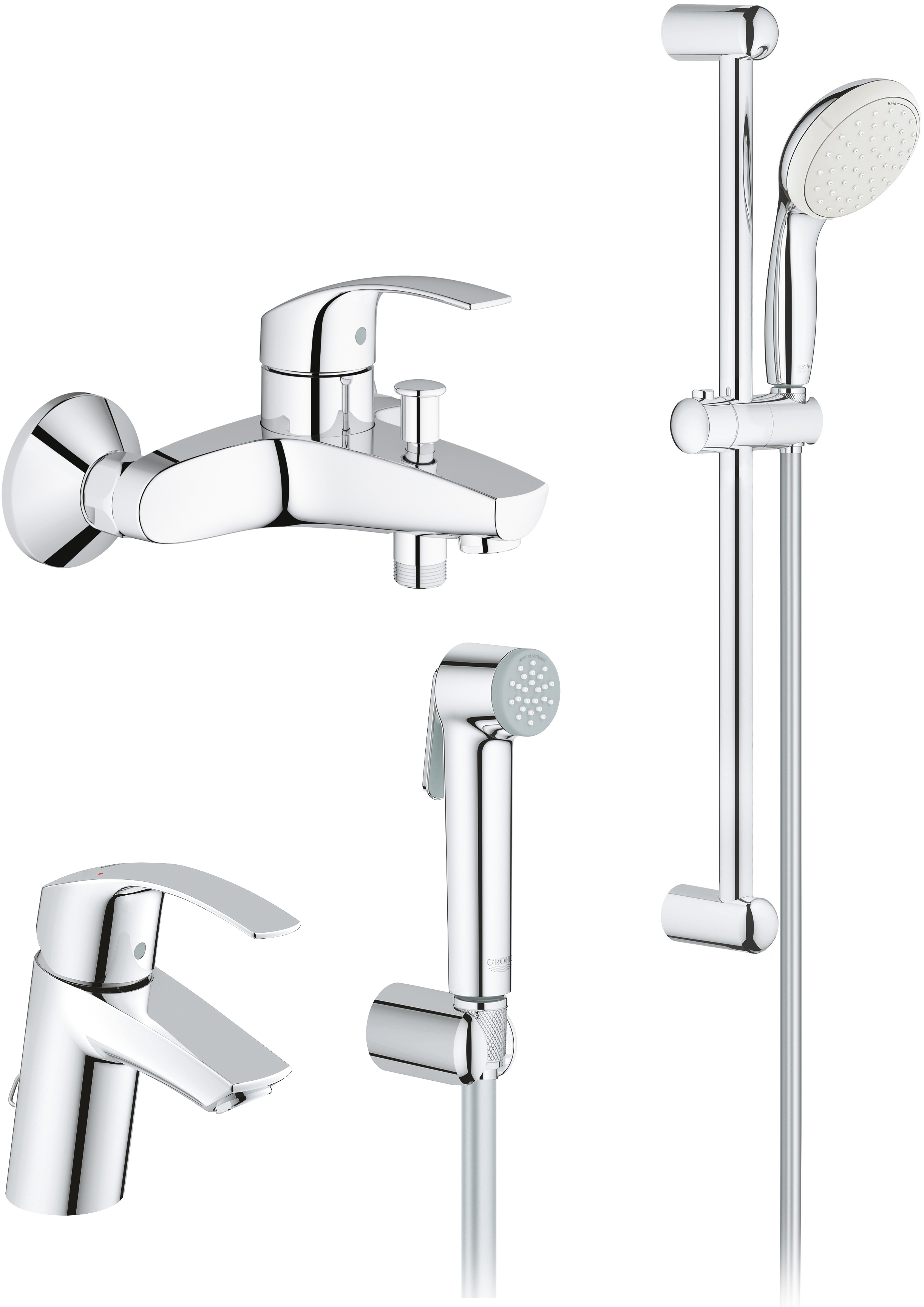 

Набор смесителей GROHE Eurosmart 27598005 (27598001+33300002+23124002)