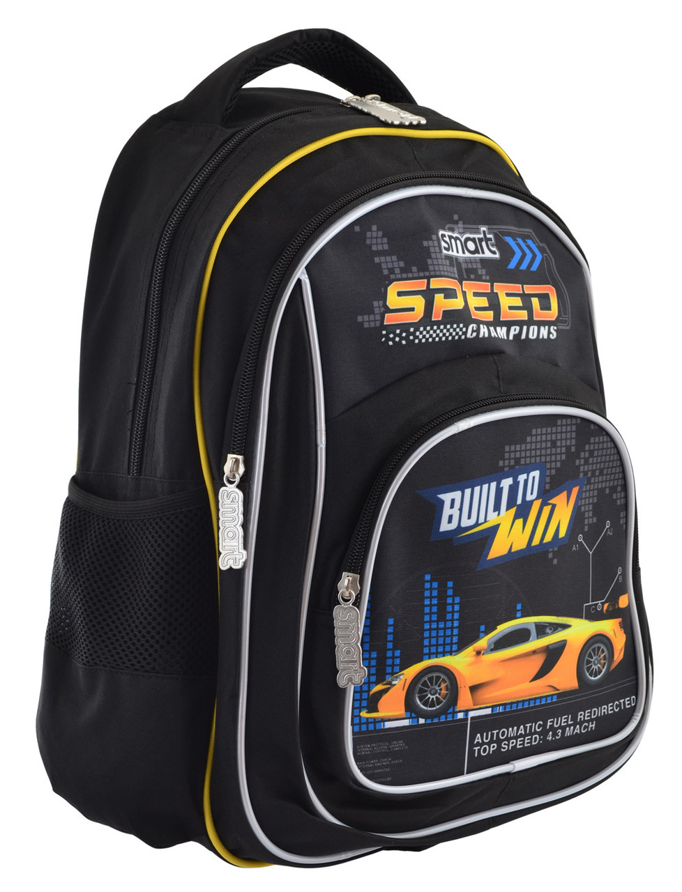 

Рюкзак каркасный школьный SMART 556817 ZZ-01 Speed Champions