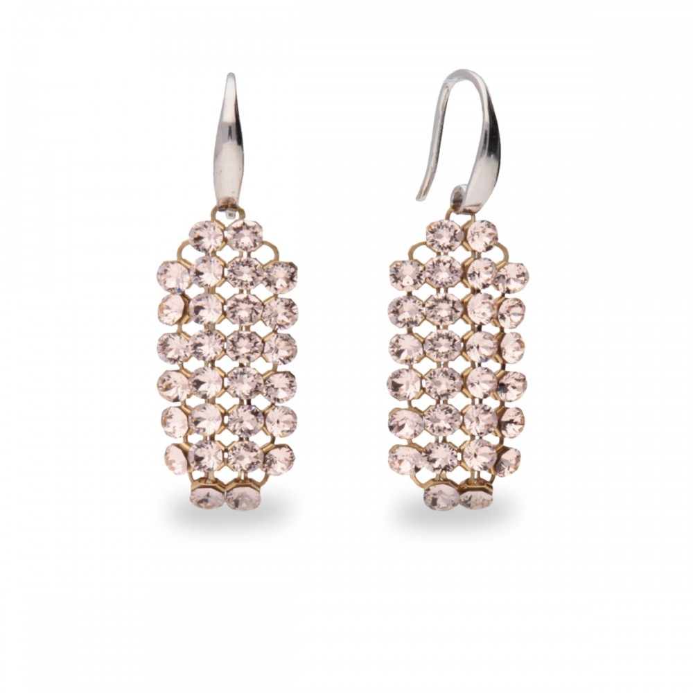 

Серебряные серьги Spark со Swarovski Stylish KWMESH2SL