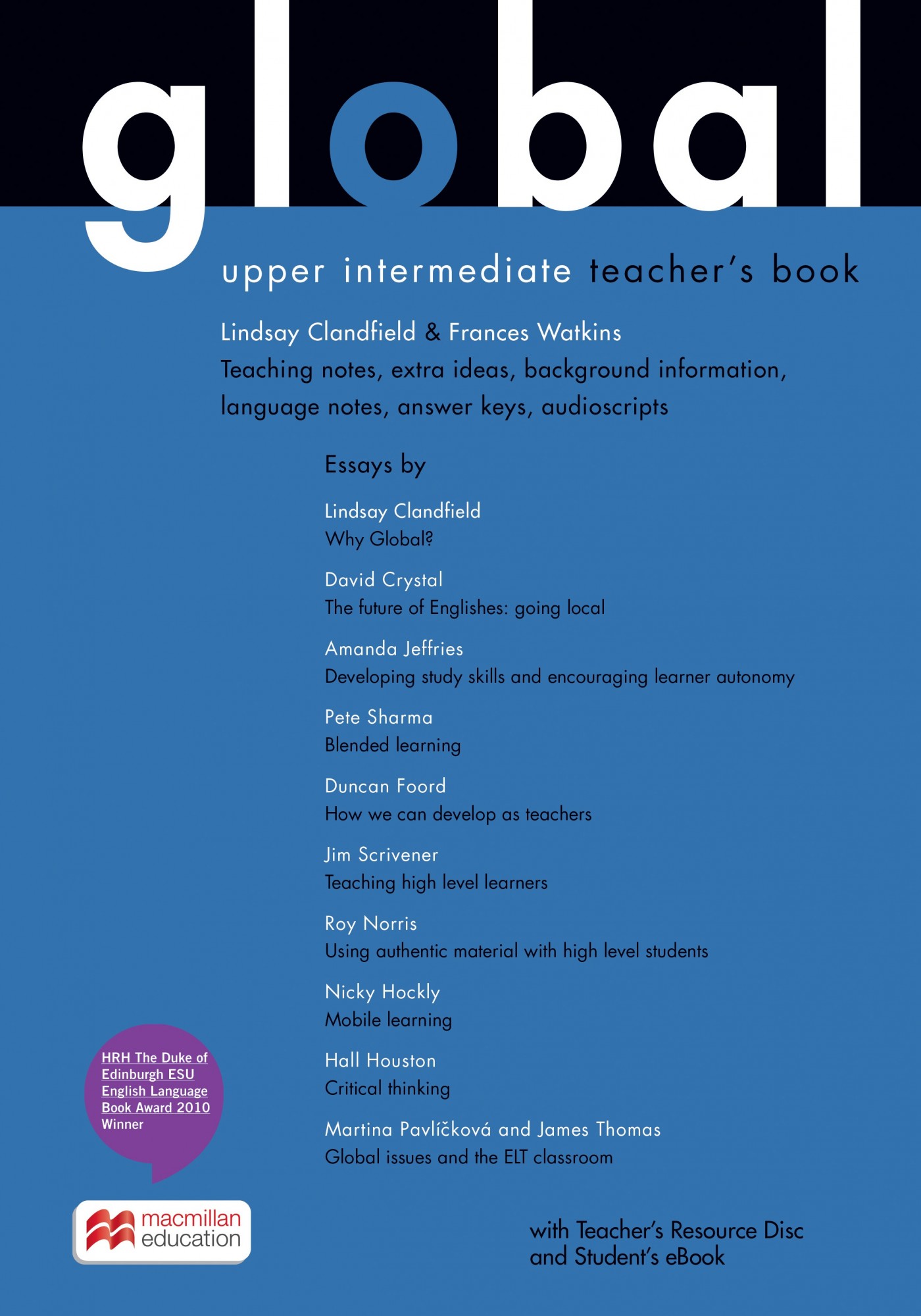 

Global Upper-Intermediate Level: Teacher's Book with eBook Pack - Liindsay Clandfield, Frances Watkins - 9781786327499
