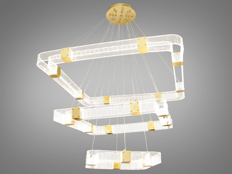 

Люстра Современная светодиодная люстра 1023-400+600+800, 140W (LI400215)