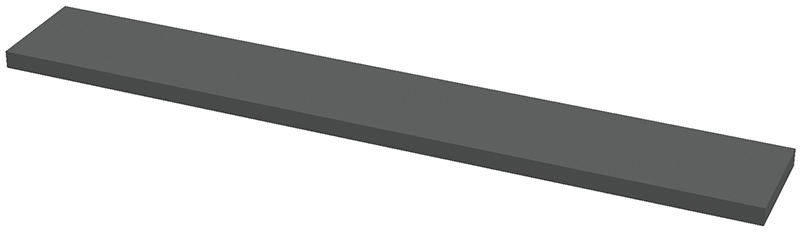 

Полка DC Gina 1360х255х32 мм Графитовая