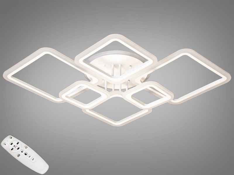 

Люстра LED-люстра с диммером и RGB подсветкой A8160/6 WH LED RB dimmer, 130W (LI400265)