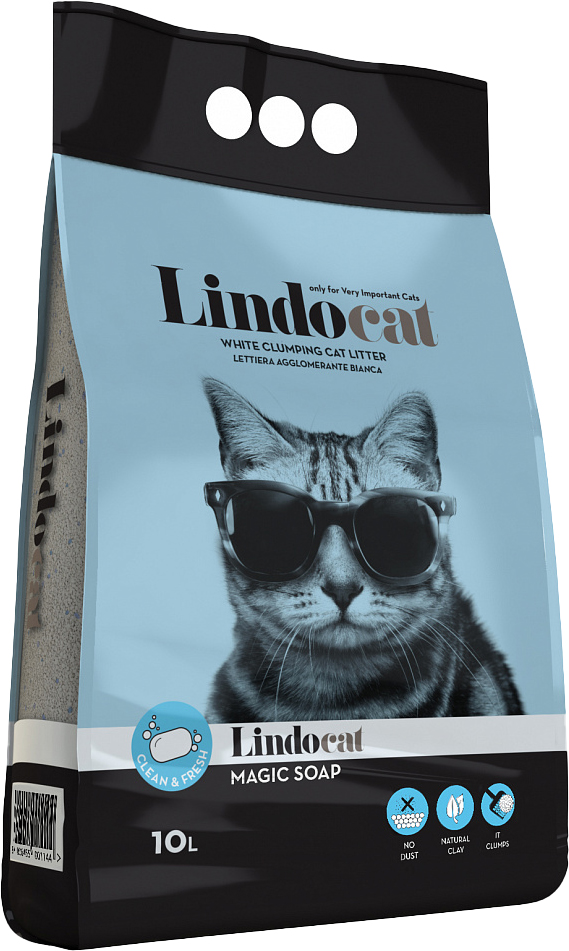 

Наполнитель для кошачьего туалета Lindocat Бентонитовый Magicsoap 8.5 кг (10 л)