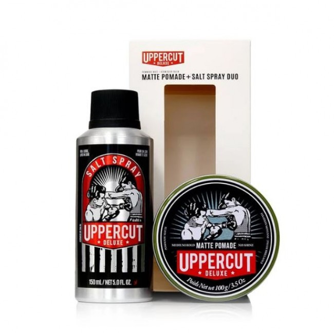 

Подарочный набор Uppercut Deluxe Matte Pomade & Salt Spray Duo