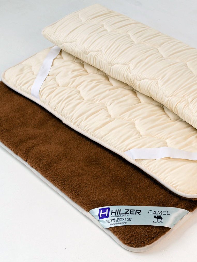 

Наматрасник HILZER , 100% верблюжья шерсть, 80x200 см, Италия, 5 лет гарантия