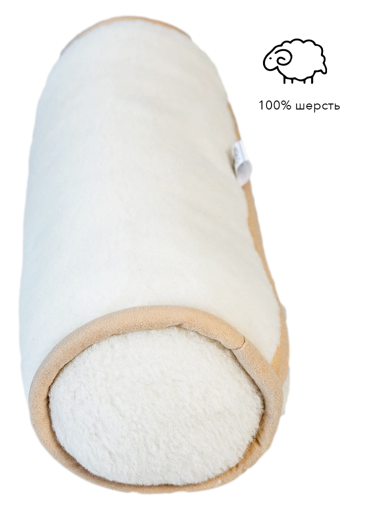 

Подушка Валик HILZER , 100% шерсть, 25x50 см, Италия, 5 лет гарантия