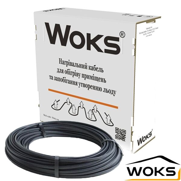 

Нагревательный кабель Woks 30 (Украина) 125 м / 6.3 м² - 12.5 м² / 3779 Вт