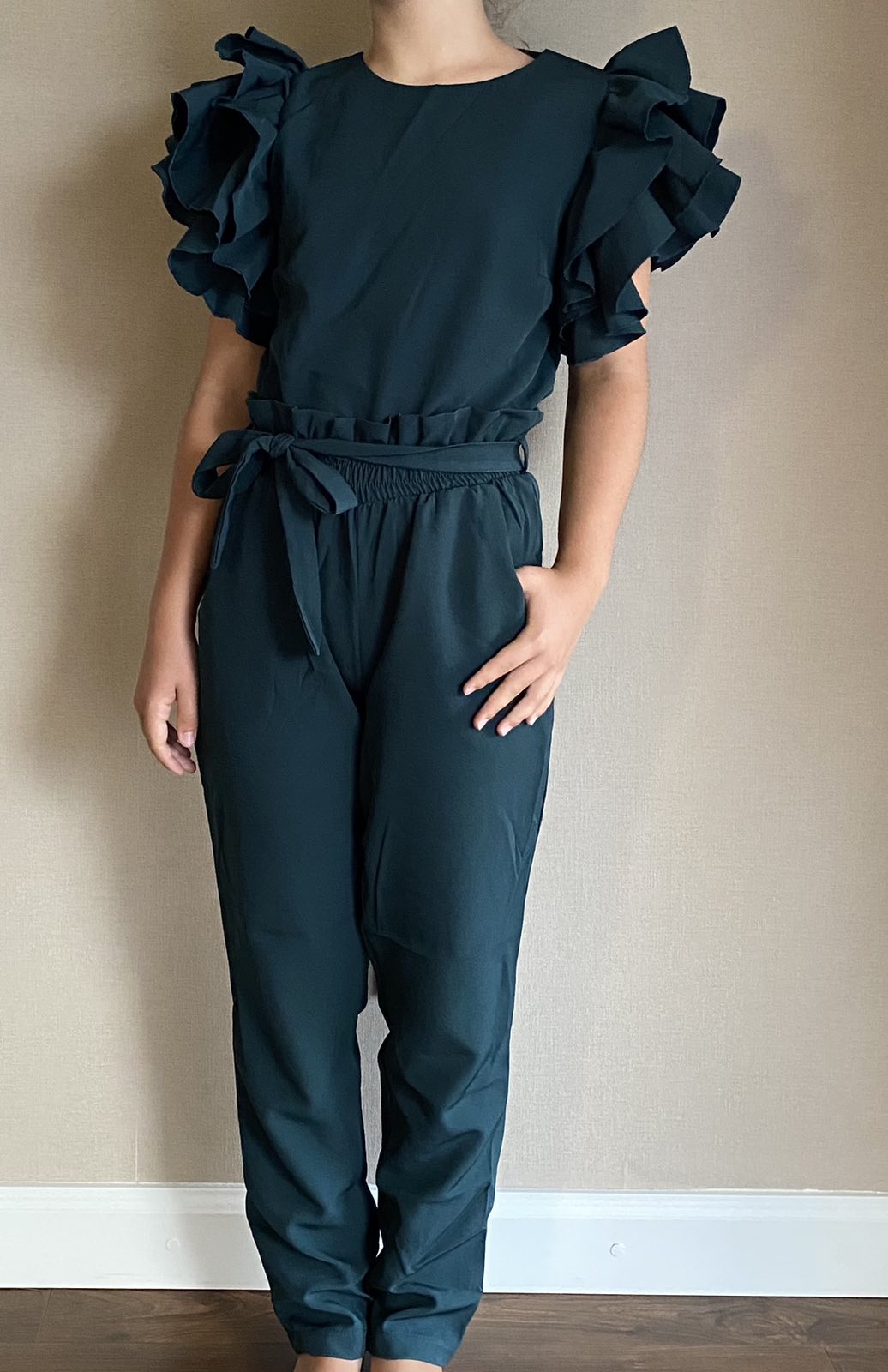 

Костюм для девочек, Артикул .OMR7833-Бутылочный (164 СМ)