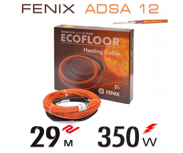 

Нагревательный мат кабель Fenix ​​ADSA 12 - 29 м.п.