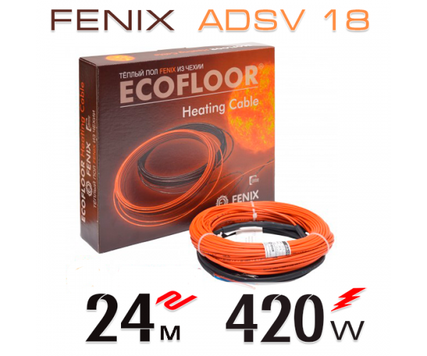 

Нагревательный кабель Fenix ​​ADSV 18 Вт - 24 м