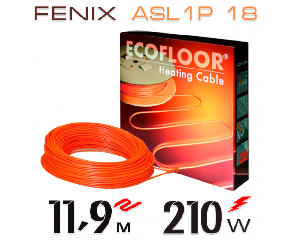 

Нагревательный кабель Fenix ASL1P 18 Вт - 11,9 м