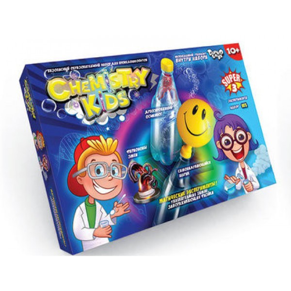 

Безопасный образовательный набор для проведения опытов Danko Toys "CHEMISTRY KIDS" 7982DT