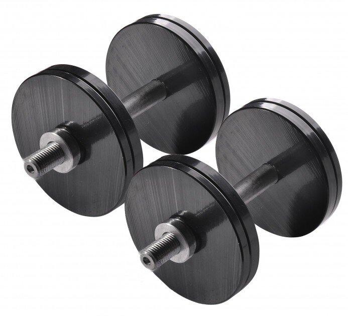 

Гантели наборные RN-Sport стальные 2 x 12 кг с порошковой покраской (rns_BlackStD-12)
